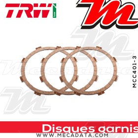 Disques d'embrayage garnis ~ Yamaha DT 80 MX 5J1 1981-1983 ~ TRW Lucas MCC 401-3