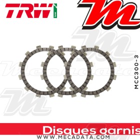 Disques d'embrayage garnis ~ Suzuki ZR 50 K ZR50K 1979-1983 ~ TRW Lucas MCC 300-3