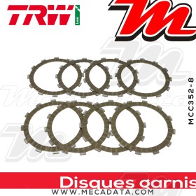 Disques d'embrayage garnis ~ Suzuki RM 250 RJ18C 2003-2012 ~ TRW Lucas MCC 352-8