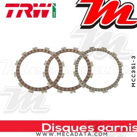 Disques d'embrayage garnis ~ Suzuki VL 125 Intruder LC WVA4 2002-2008 ~ TRW Lucas MCC 351-3