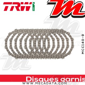 Disques d'embrayage garnis ~ Triumph 900 Speed Triple T300B 1994-1996 ~ TRW Lucas MCC 140-9