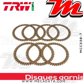 Disques d'embrayage garnis ~ Suzuki RF 600 R GN76B 1993-1997 ~ TRW Lucas MCC 338-7