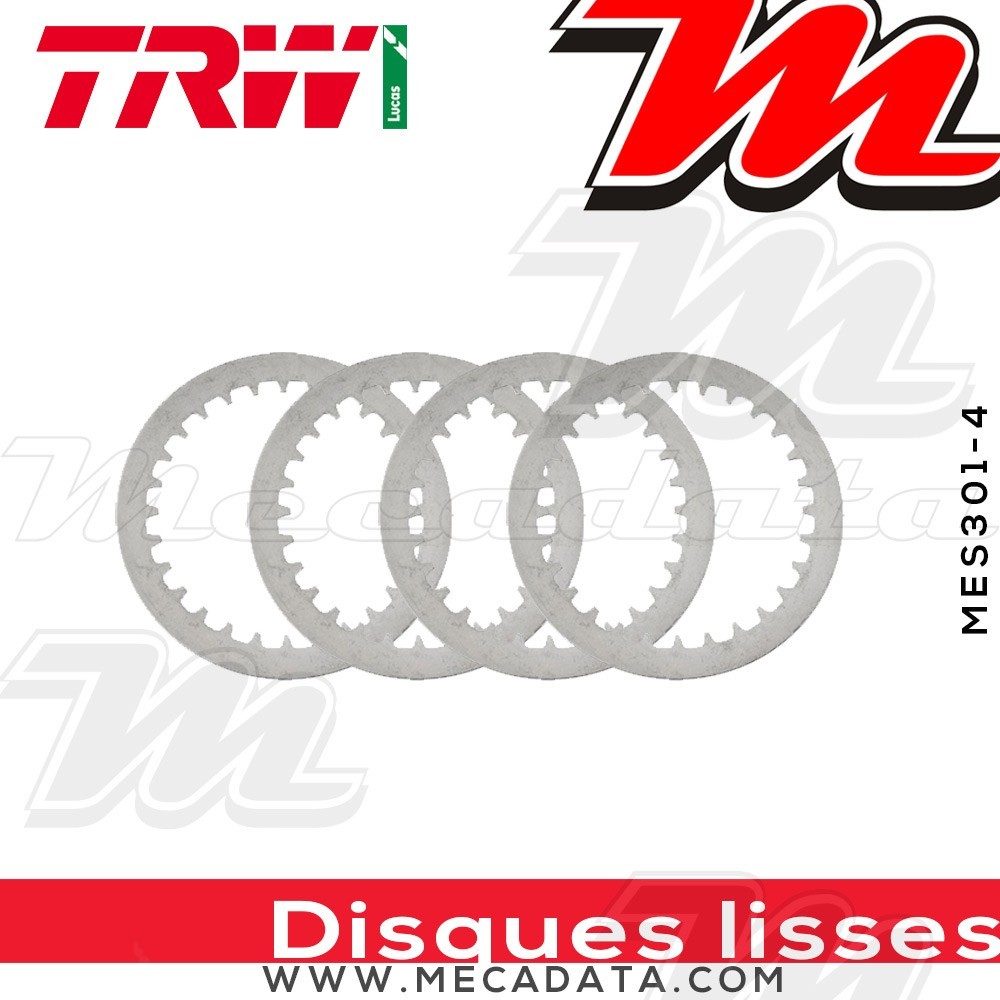Disques d'embrayage lisses ~ Suzuki VL 125 Intruder LC A4 1999-2001 ~ TRW Lucas MES 301-4