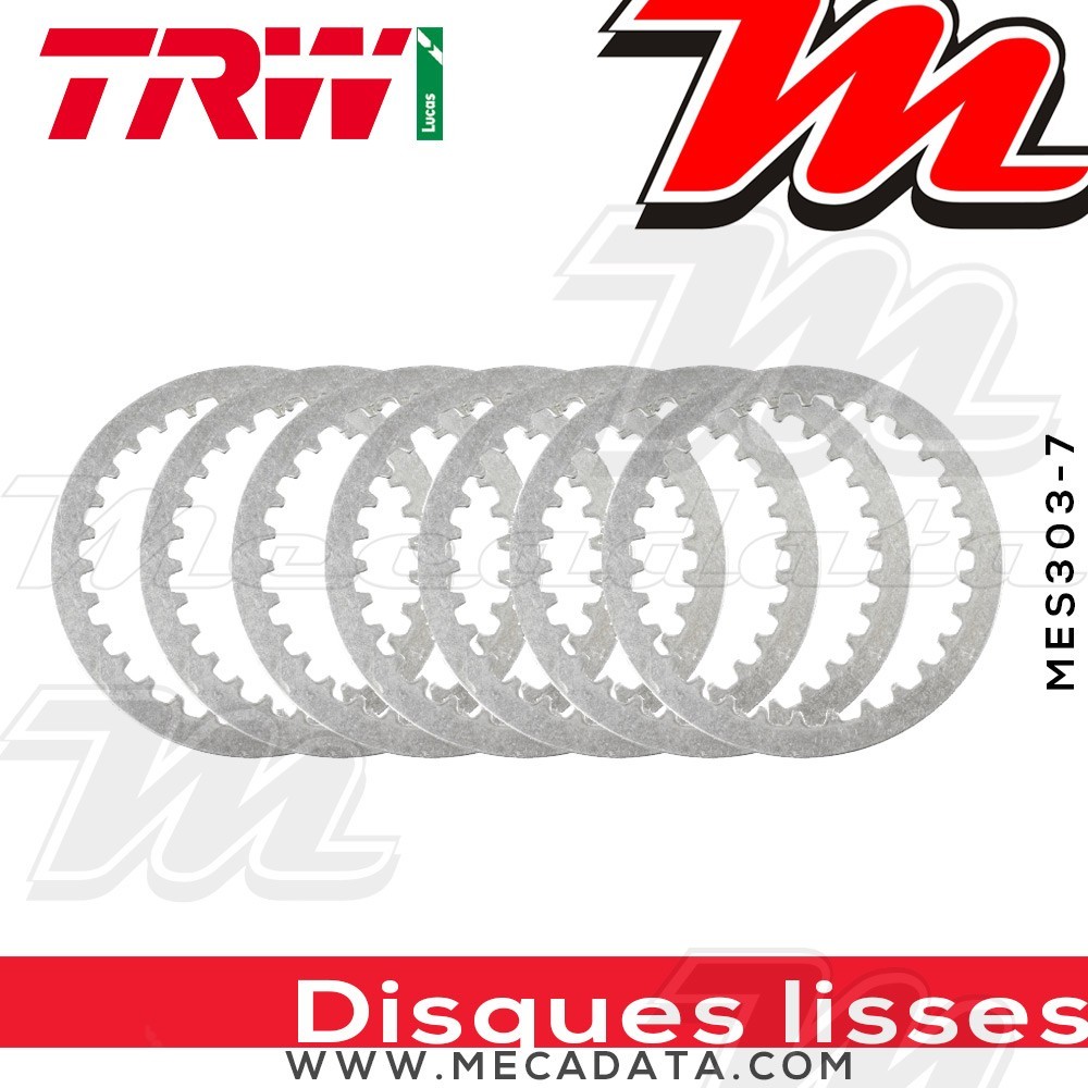 Disques d'embrayage lisses ~ Kawasaki KLR 650 KL650C 1995-2005 ~ TRW Lucas MES 303-7