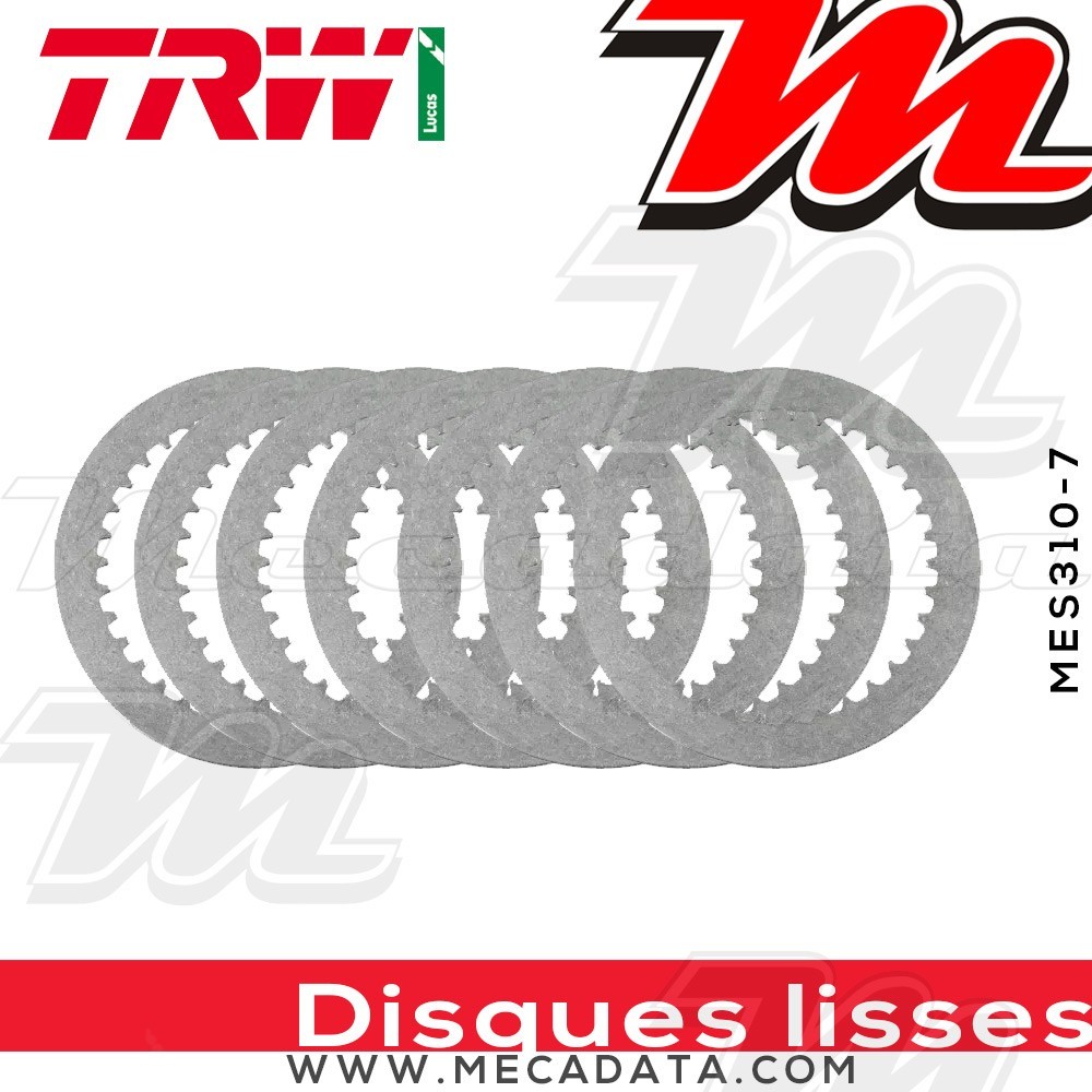 Disques d'embrayage lisses ~ KTM SX-F 250 4 T 2007-2012 ~ TRW Lucas MES 310-7