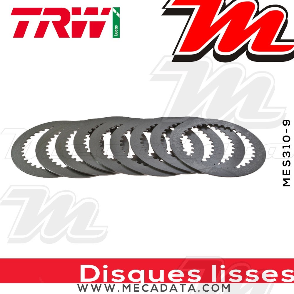 Disques d'embrayage lisses ~ Suzuki GSXR 1000 WVBZ 2003-2004 ~ TRW Lucas MES 310-9