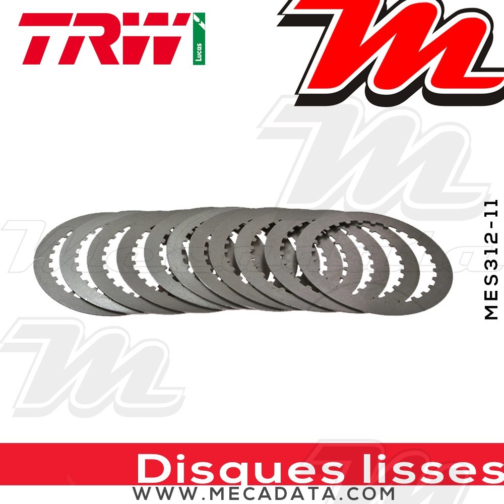 Disques d'embrayage lisses ~ Kawasaki ZX-12 1200 ZXT20B 2004-2006 ~ TRW Lucas MES 312-11