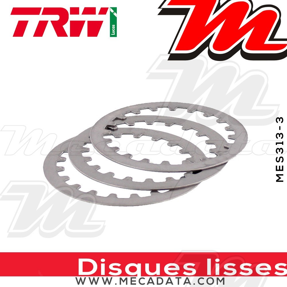 Disques d'embrayage lisses ~ Yamaha TW 125 Trailway DE01 1999-2004 ~ TRW Lucas MES 313-3