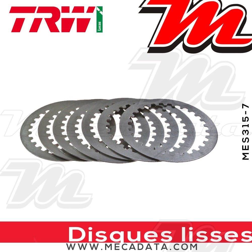 Disques d'embrayage lisses ~ Yamaha XJ 750 Seca 11M 1982-1983 ~ TRW Lucas MES 315-7