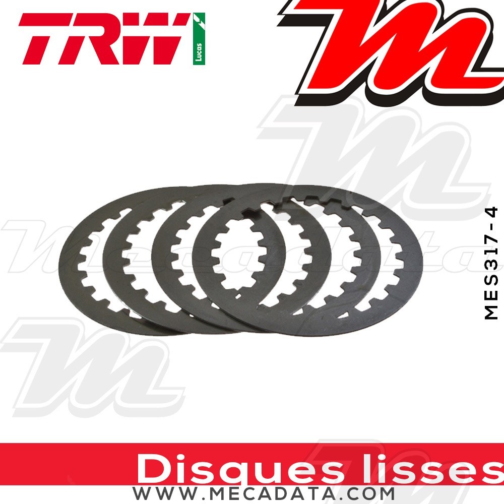 Disques d'embrayage lisses ~ Rieju 50 RS 1 1996-2001 ~ TRW Lucas MES 317-4