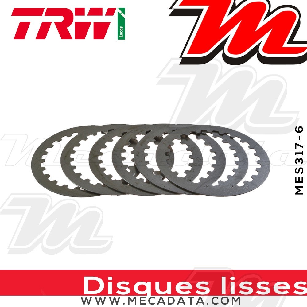 Disques d'embrayage lisses ~ Rieju 125 Apache 2002-2003 ~ TRW Lucas MES 317-6