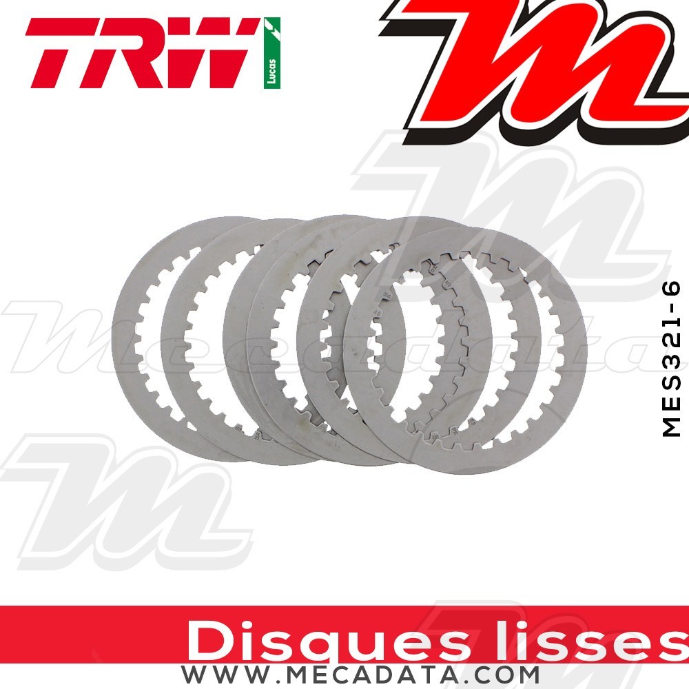 Disques d'embrayage lisses ~ Yamaha TT 250 R 1993-2000 ~ TRW Lucas MES 321-6