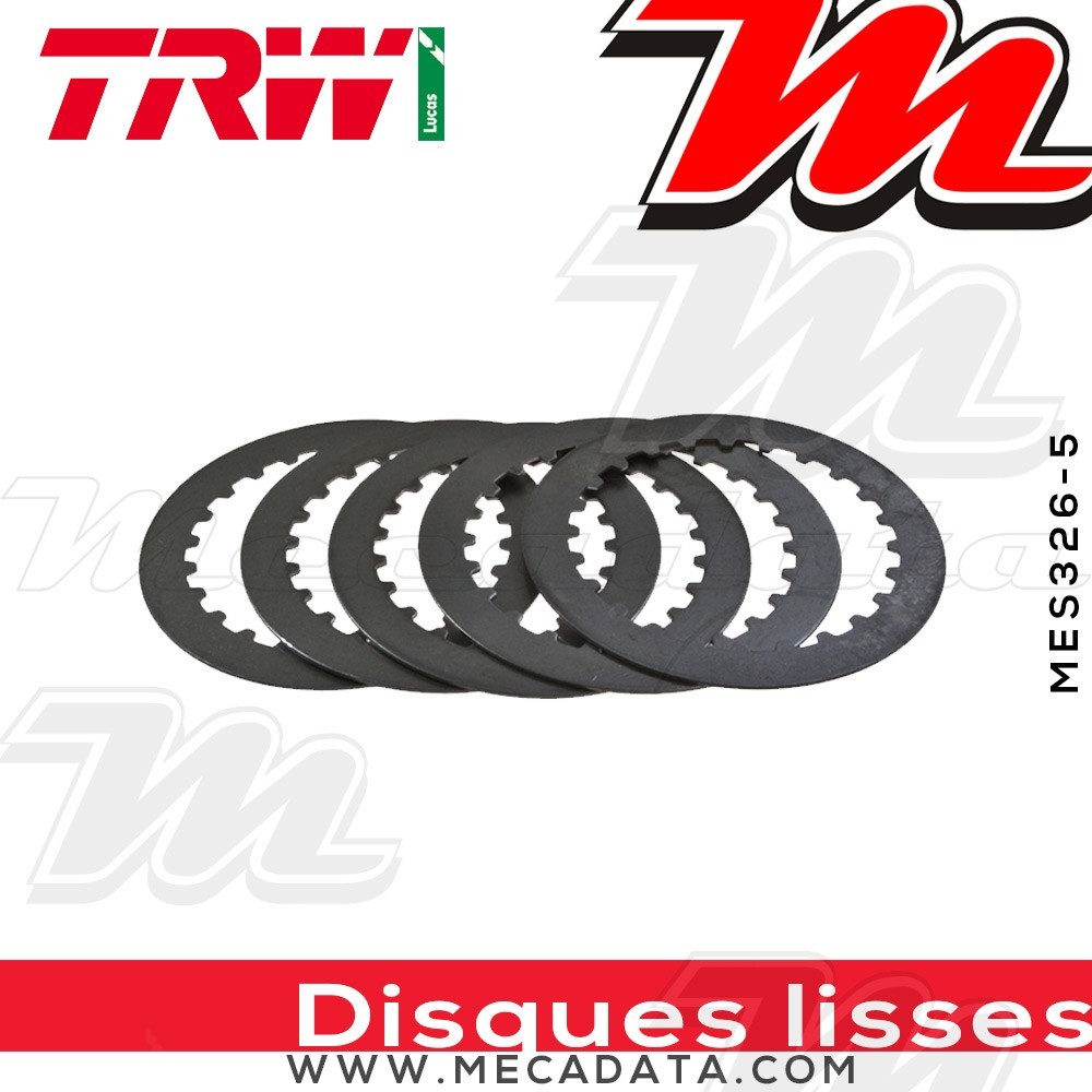 Disques d'embrayage lisses ~ Honda XR 250 R 1996-2004 ~ TRW Lucas MES 326-5