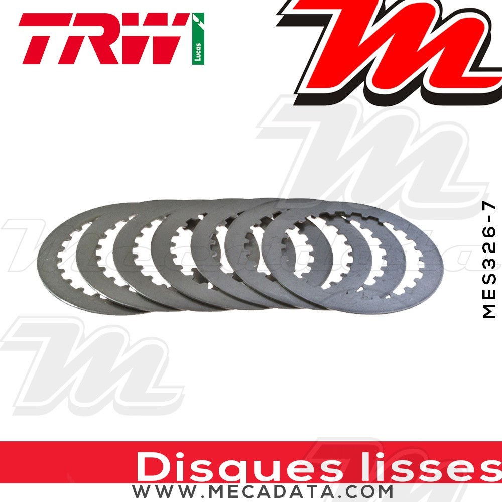 Disques d'embrayage lisses ~ Honda CR 125 R 2000-2011 ~ TRW Lucas MES 326-7