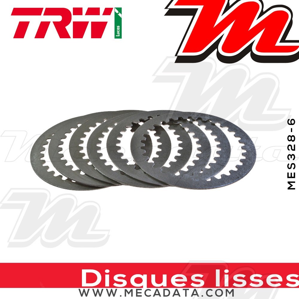 Disques d'embrayage lisses ~ Honda VTR 1000 SP-1 SC45 2000-2001 ~ TRW Lucas MES 328-6
