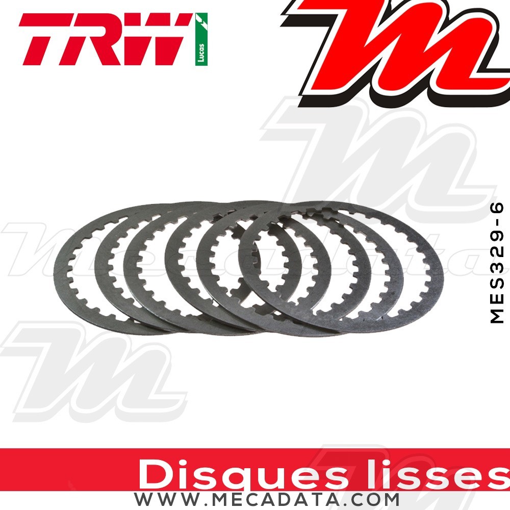 Disques d'embrayage lisses ~ Honda GL 1000 ab Motornr.2002384 1977-1979 ~ TRW Lucas MES 329-6
