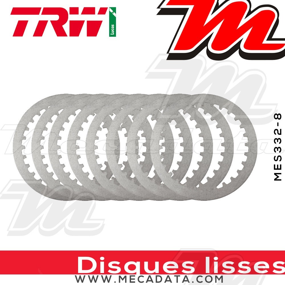 Disques d'embrayage lisses ~ Honda CR 250 R ME03 1994-1996 ~ TRW Lucas MES 332-8
