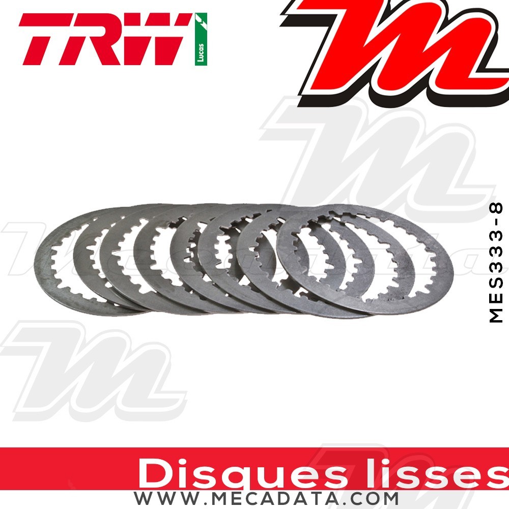 Disques d'embrayage lisses ~ Honda CBR 1000 F SC24 1989-1999 ~ TRW Lucas MES 333-8