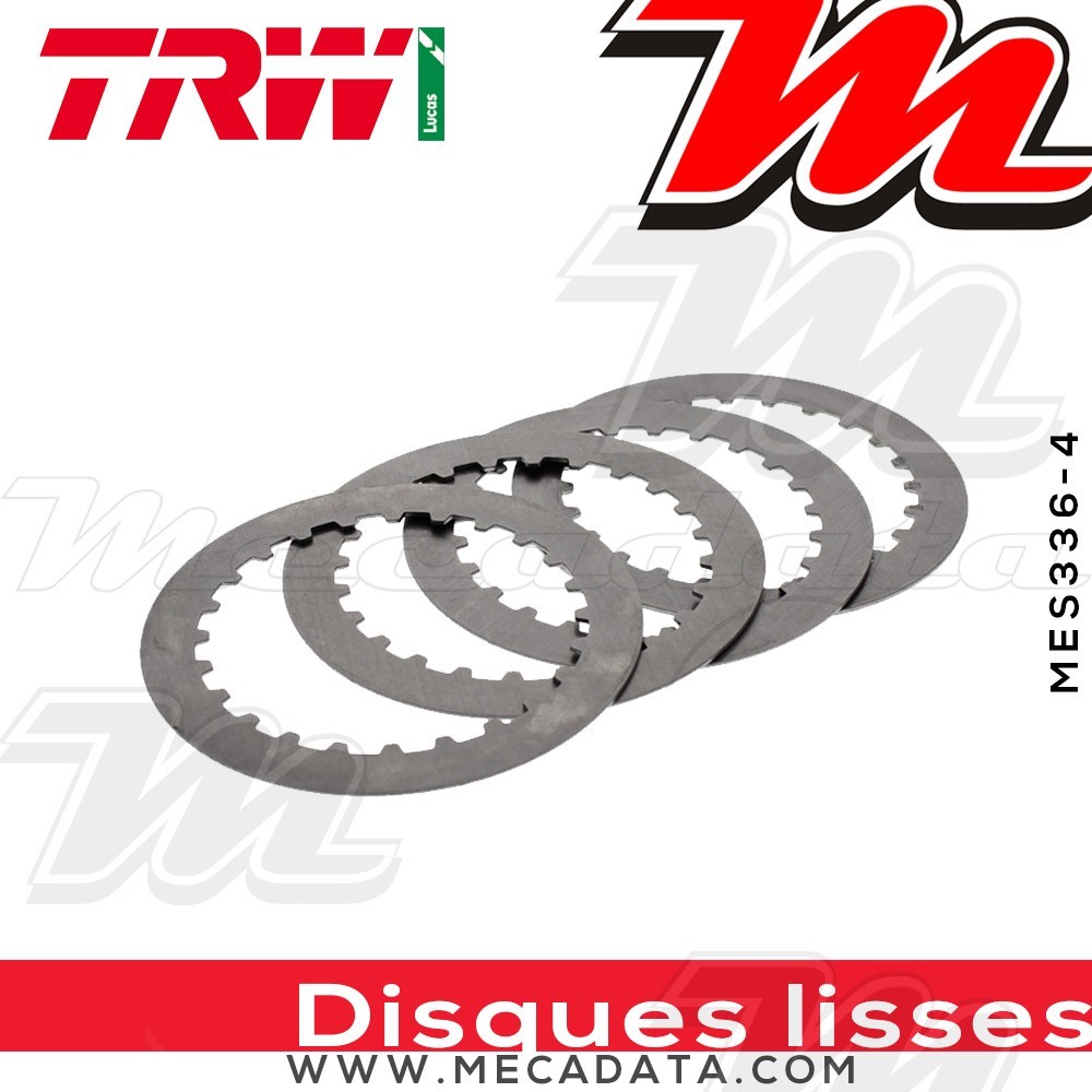 Disques d'embrayage lisses ~ Honda XR 250 R ME10 1981-1983 ~ TRW Lucas MES 336-4