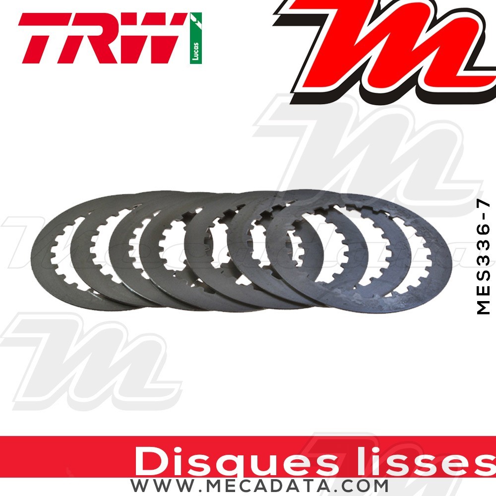 Disques d'embrayage lisses ~ Honda XL 650 V Transalp RD11 2002-2007 ~ TRW Lucas MES 336-7