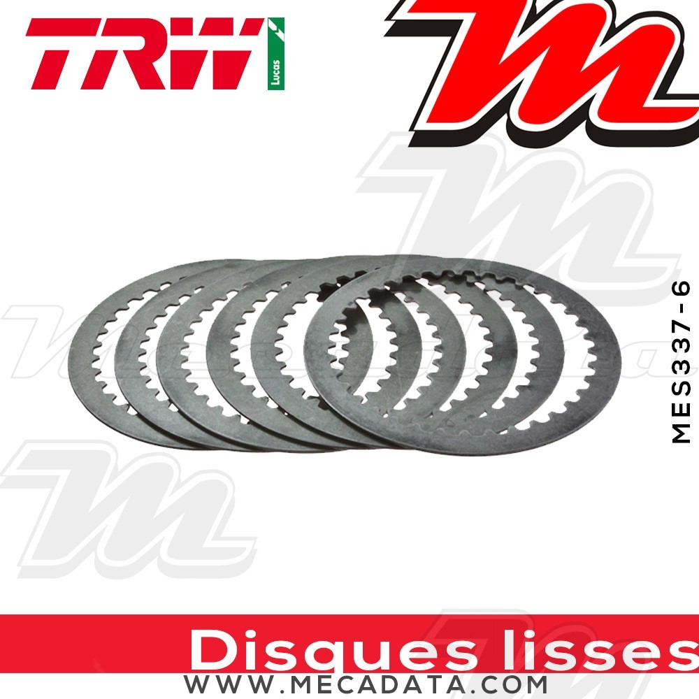 Disques d'embrayage lisses ~ Suzuki DL 650 V-Strom WVB1 2004-2011 ~ TRW Lucas MES 337-6