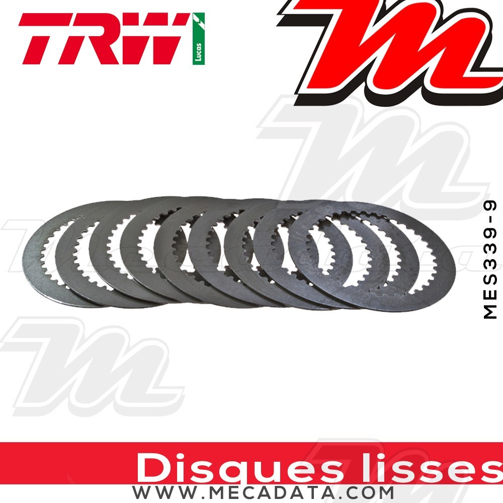 Disques d'embrayage lisses ~ Suzuki GS 1100 G GU71A 1986 ~ TRW Lucas MES 339-9