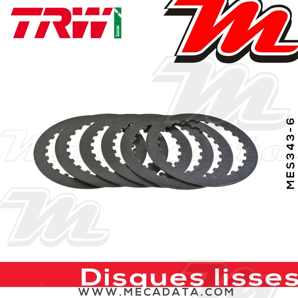 Disques d'embrayage lisses ~ Honda CBR 650 F 2014+ ~ TRW Lucas MES 343-6