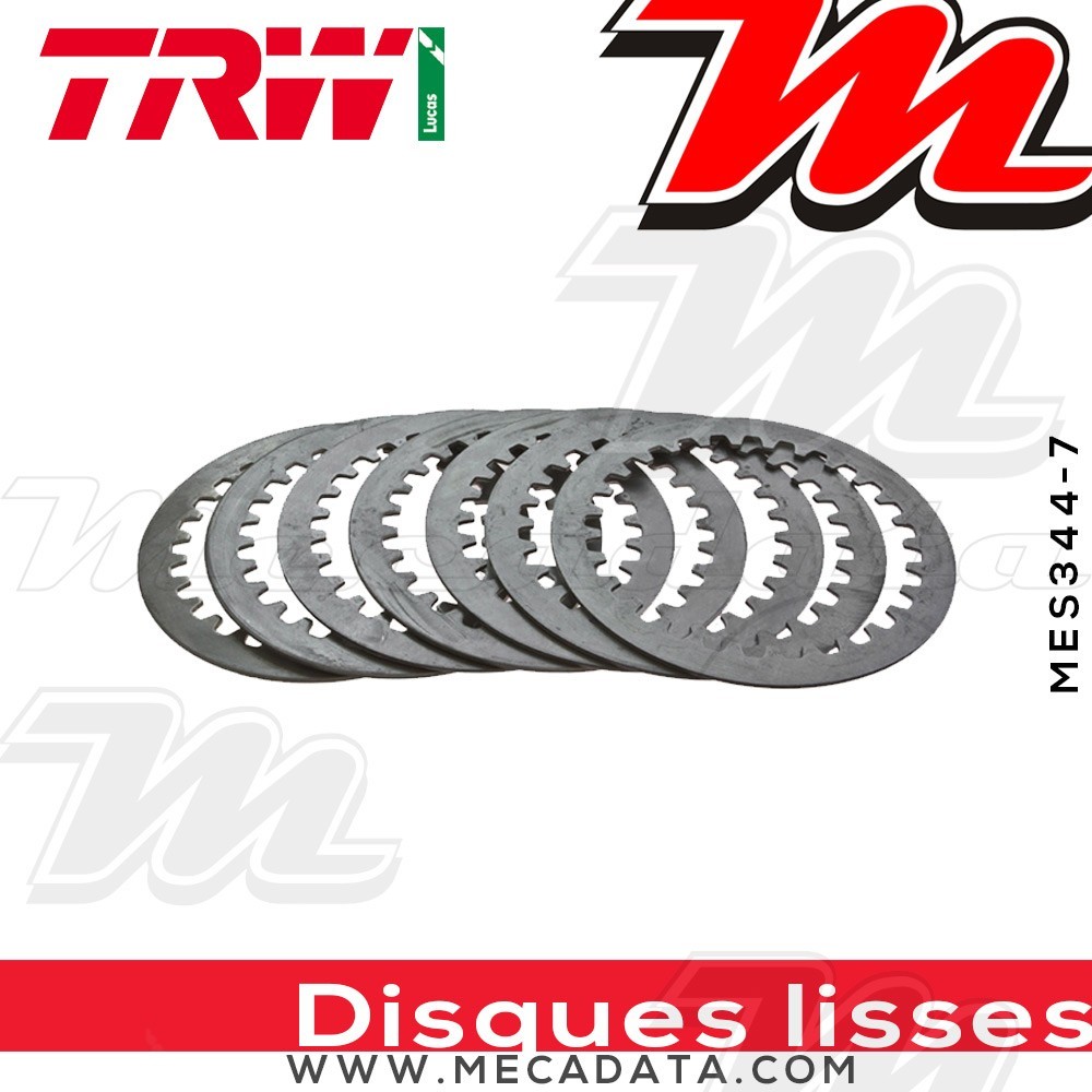 Disques d'embrayage lisses ~ Suzuki GSF 650 Bandit, S Bandit WVB5 2005-2006 ~ TRW Lucas MES 344-7