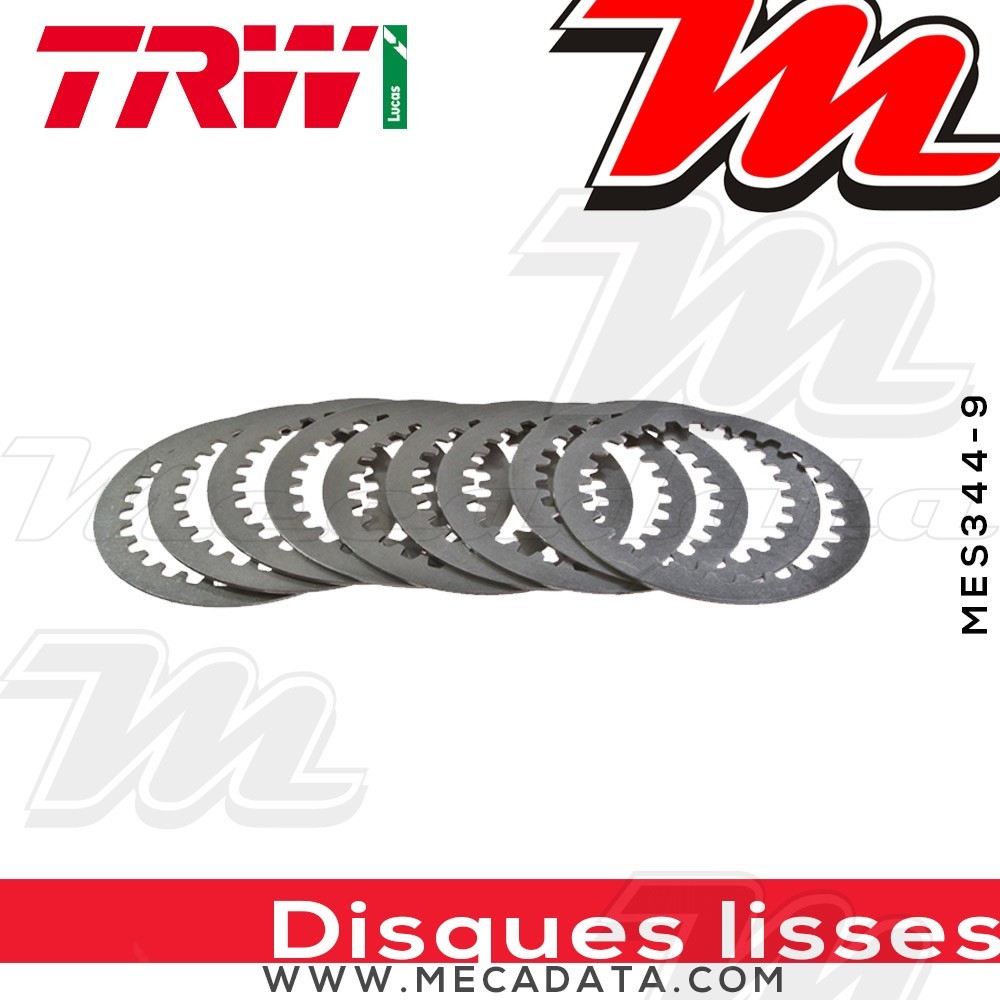 Disques d'embrayage lisses ~ Suzuki VS 1400 Intruder VX51L/LD 1988-2003 ~ TRW Lucas MES 344-9
