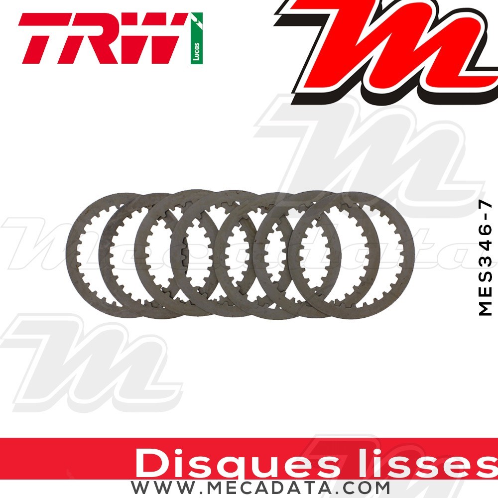 Disques d'embrayage lisses ~ Suzuki RM 125 RF14A 1992-1996 ~ TRW Lucas MES 346-7
