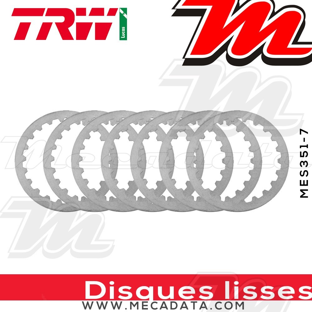 Disques d'embrayage lisses ~ Laverda 668 Sport ZLVSPA 1996 ~ TRW Lucas MES 351-7