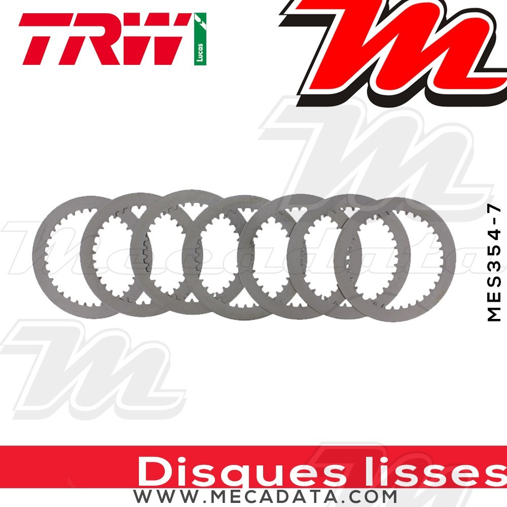 Disques d'embrayage lisses ~ Suzuki RM-Z 250 2004-2017 ~ TRW Lucas MES 354-7