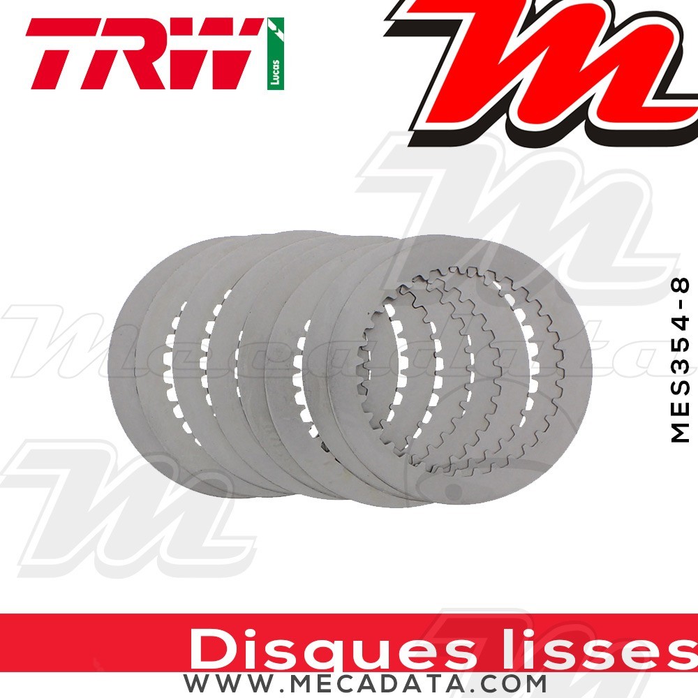 Disques d'embrayage lisses ~ Kawasaki ZX-6R 636 Ninja ZX636A/B 2002-2004 ~ TRW Lucas MES 354-8