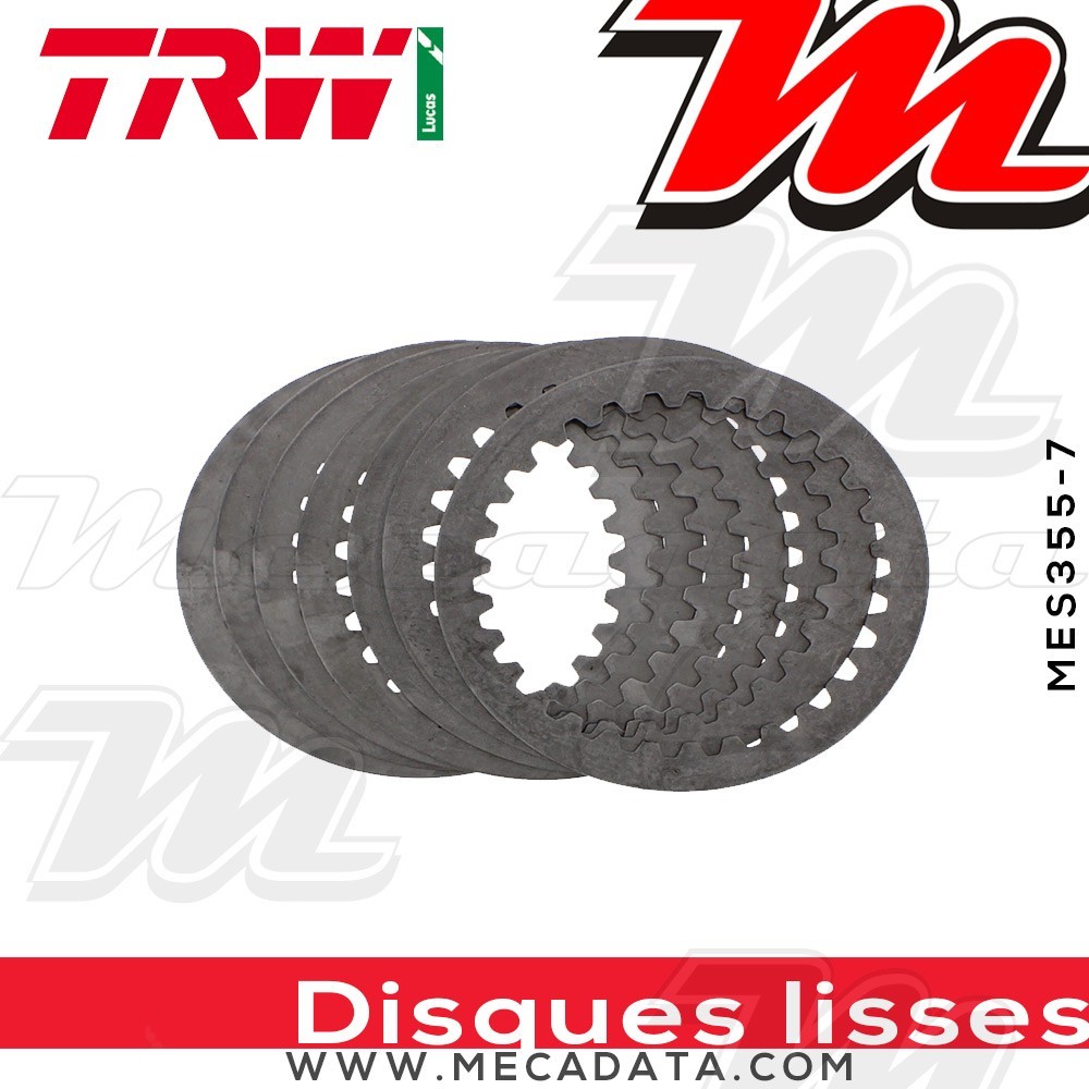 Disques d'embrayage lisses ~ Honda VT 1300 CX SC61 2010-2014 ~ TRW Lucas MES 355-7