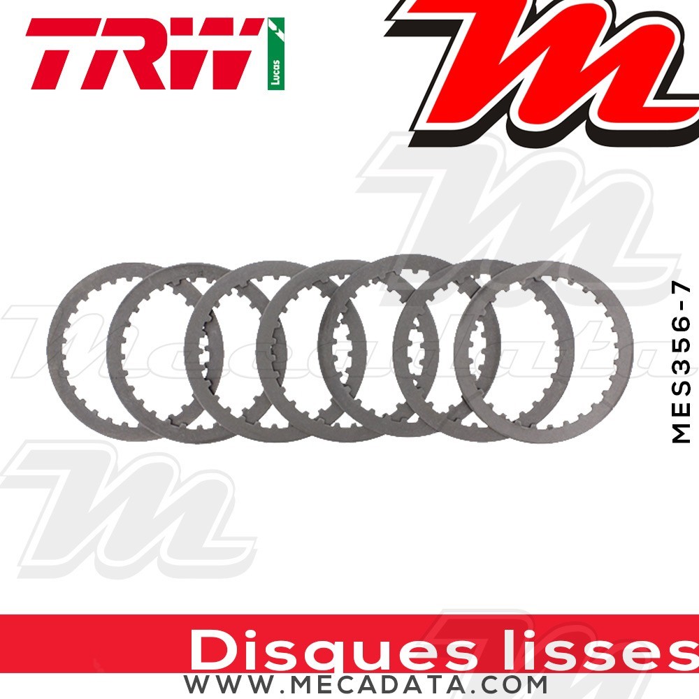Disques d'embrayage lisses ~ Suzuki GSXR 600 WVCE 2006-2007 ~ TRW Lucas MES 356-7