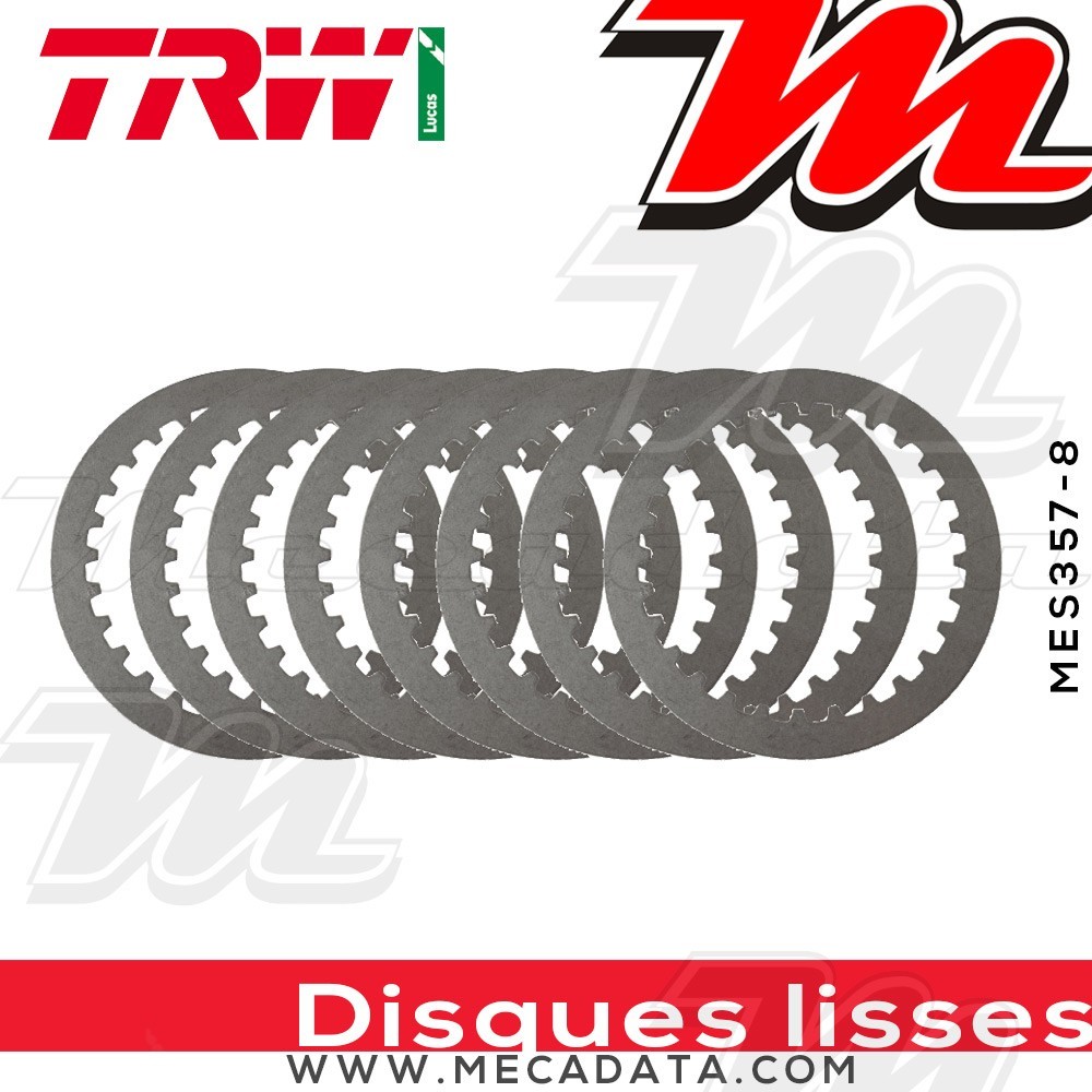 Disques d'embrayage lisses ~ Husaberg FS 450 2007-2008 ~ TRW Lucas MES 357-8