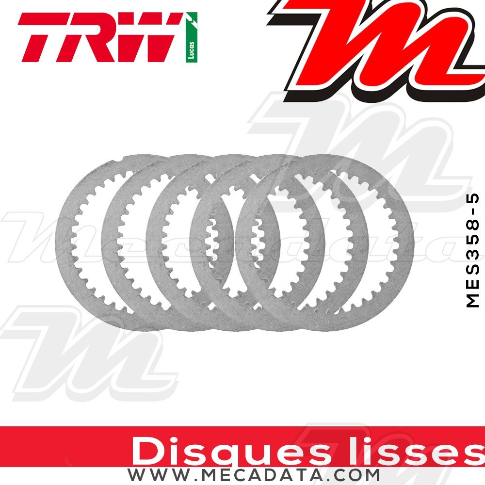 Disques d'embrayage lisses ~ Suzuki LT-F 400 King Quad 2008-2012 ~ TRW Lucas MES 358-5
