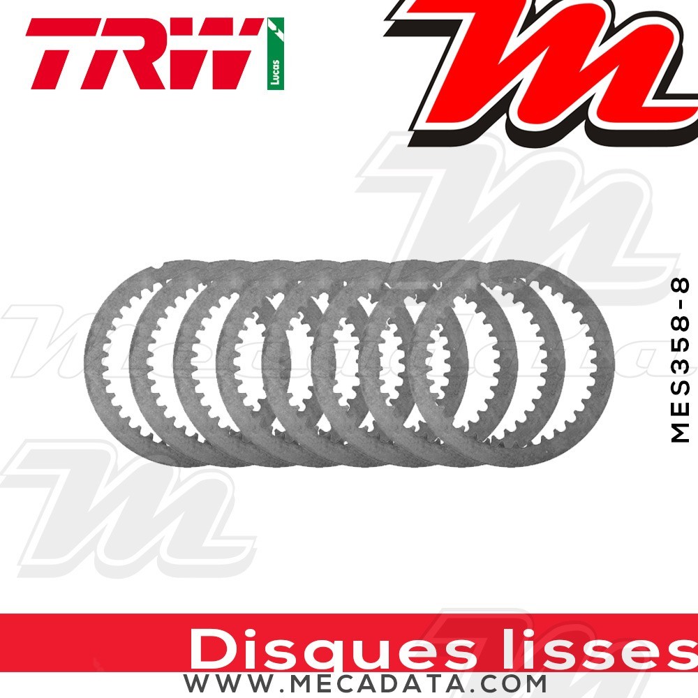 Disques d'embrayage lisses ~ Suzuki LT-Z 400 2005-2015 ~ TRW Lucas MES 358-8