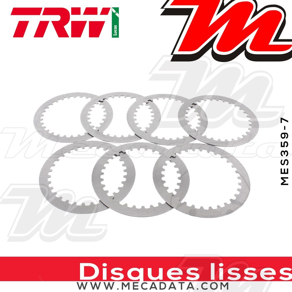 Disques d'embrayage lisses ~ Yamaha YZ 250 4XL 2000-2017 ~ TRW Lucas MES 359-7