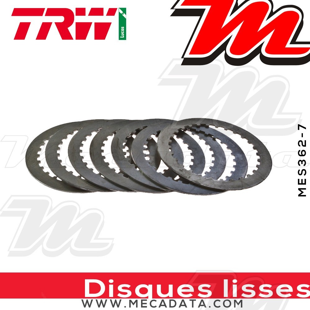 Disques d'embrayage lisses ~ Honda CBF 1000 SC58, SC64 2006-2016 ~ TRW Lucas MES 362-7
