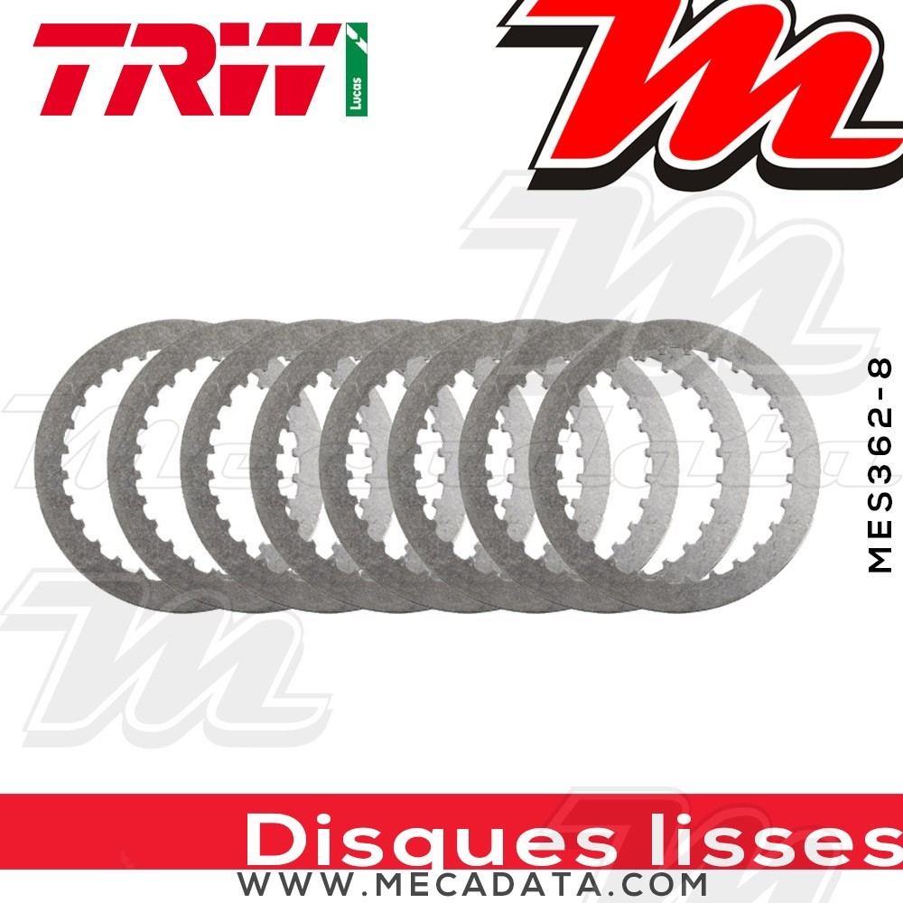Disques d'embrayage lisses ~ Suzuki GSXR 1000 WVCY 2009-2016 ~ TRW Lucas MES 362-8