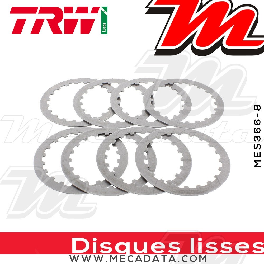 Disques d'embrayage lisses ~ Yamaha FZR 600 R 4JH,4MH 1994-1995 ~ TRW Lucas MES 366-8