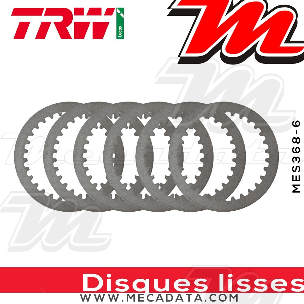 Disques d'embrayage lisses ~ MUZ SM 125 MZ125 2000-2007 ~ TRW Lucas MES 368-6
