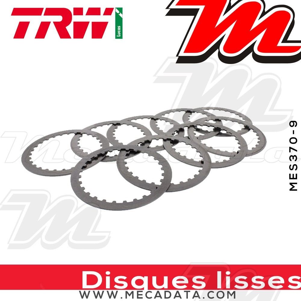 Disques d'embrayage lisses ~ Suzuki GSXR 1000 WVCL 2007-2008 ~ TRW Lucas MES 370-9