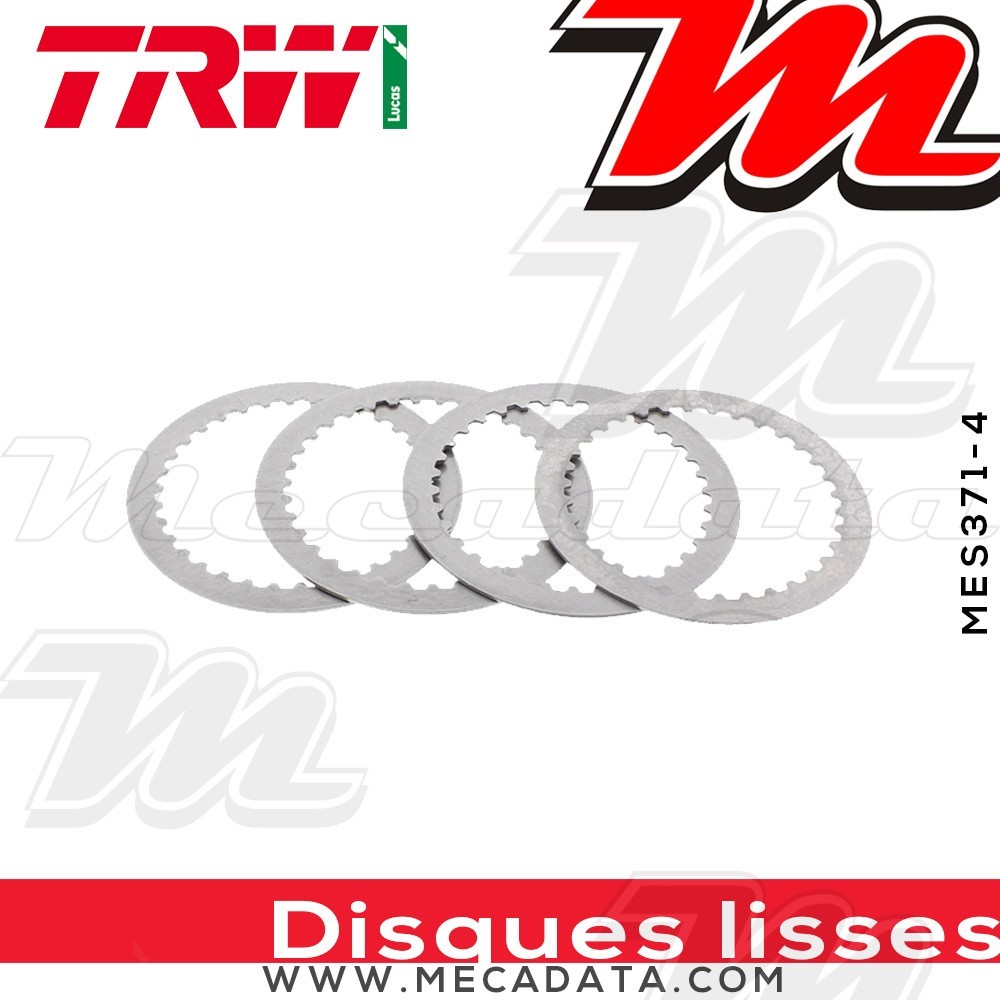 Disques d'embrayage lisses ~ Honda TRX 250 Fourtrax TRX250 1997-2001 ~ TRW Lucas MES 371-4