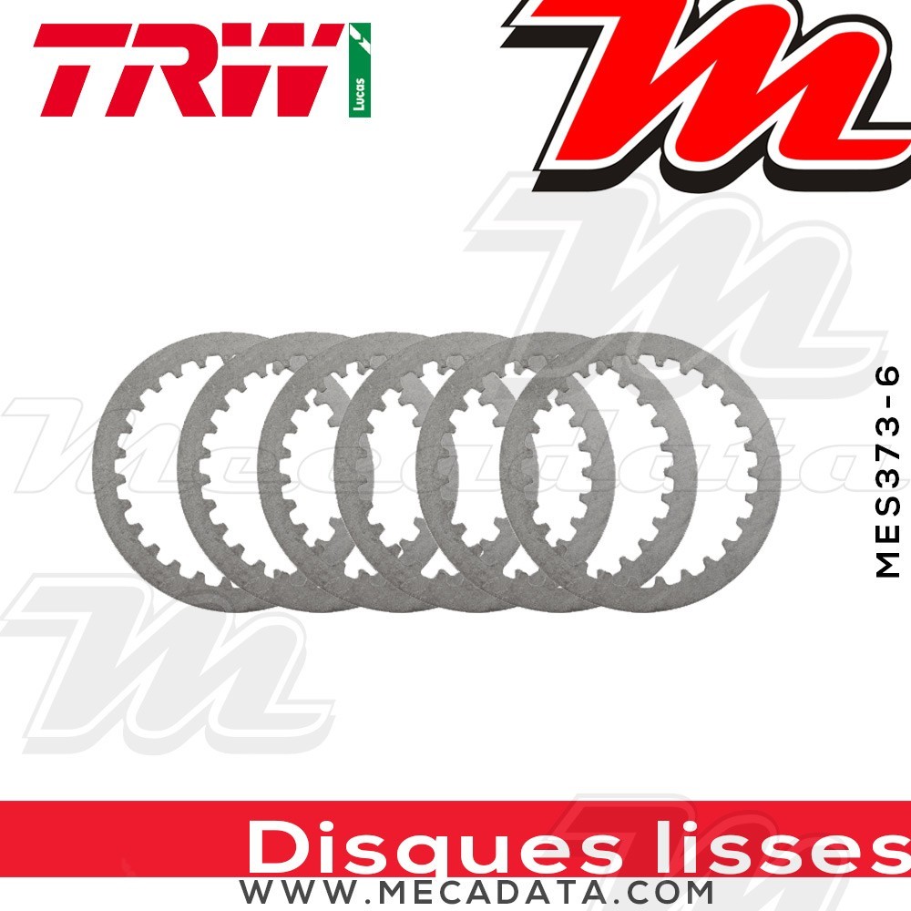 Disques d'embrayage lisses ~ Yamaha YFM 350 ER 1992-1995 ~ TRW Lucas MES 373-6