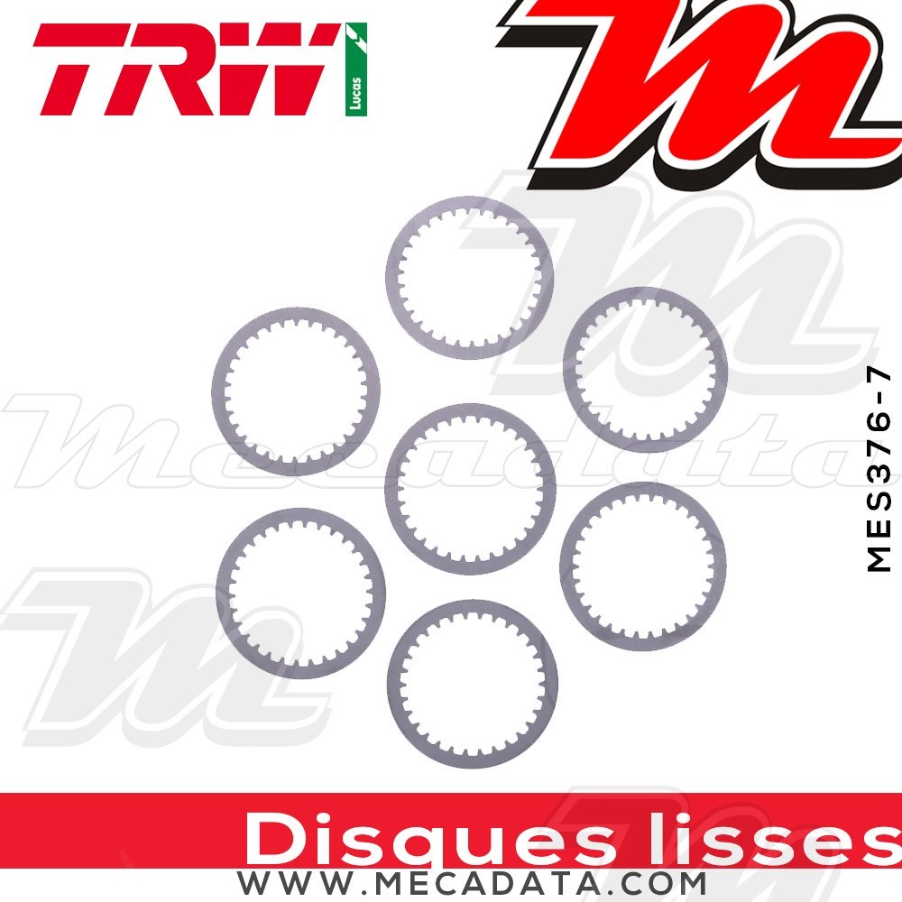 Disques d'embrayage lisses ~ BMW F 650 169 1994-2000 ~ TRW Lucas MES 376-7