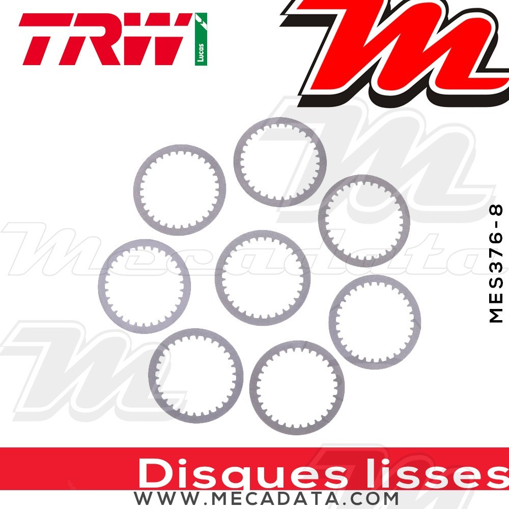 Disques d'embrayage lisses ~ BMW F 650 GS Dakar R13 2001-2004 ~ TRW Lucas MES 376-8