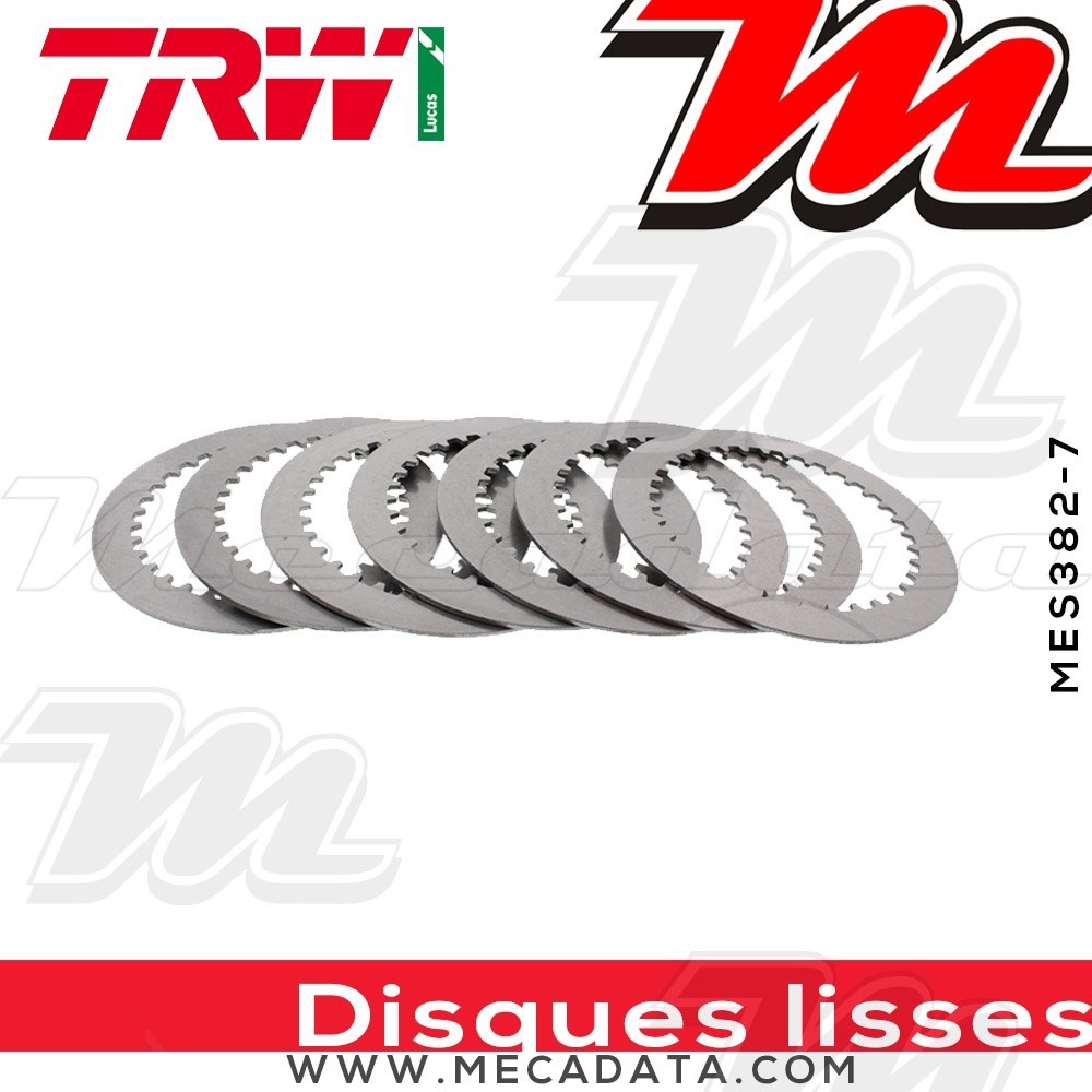 Disques d'embrayage lisses ~ Kawasaki ZX-6R 636 Ninja ZX636C 2005-2006 ~ TRW Lucas MES 382-7