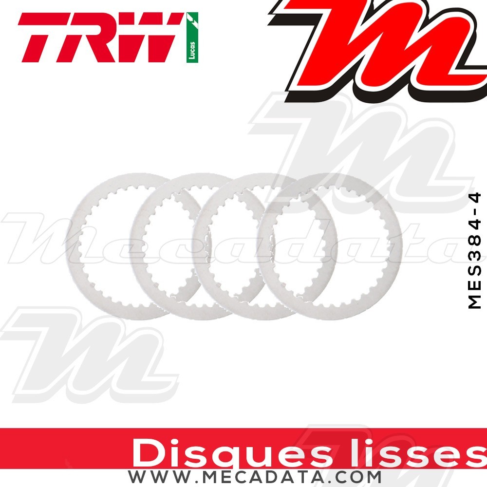 Disques d'embrayage lisses ~ Yamaha YZF 125 RE11 2014+ ~ TRW Lucas MES 384-4